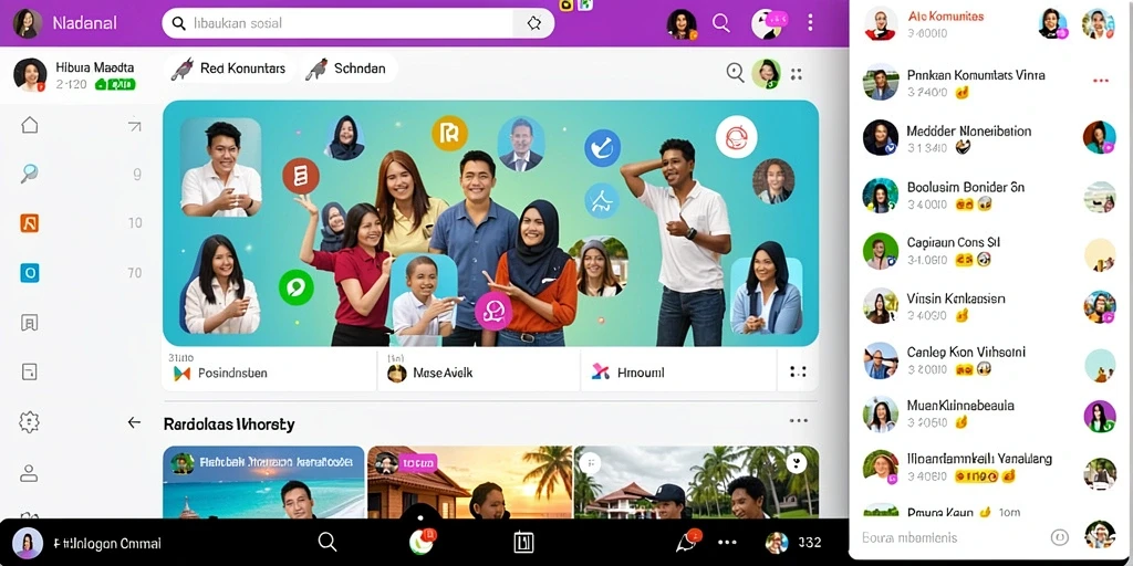 Fitur sosial yang memungkinkan interaksi antar pemain.