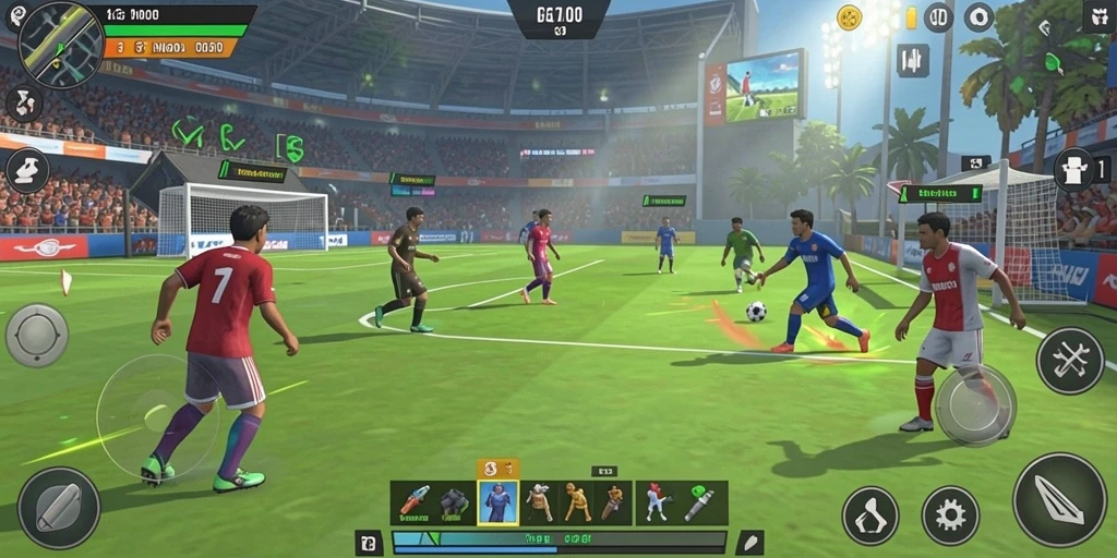 Tangkapan layar pemandangan indah dalam game.