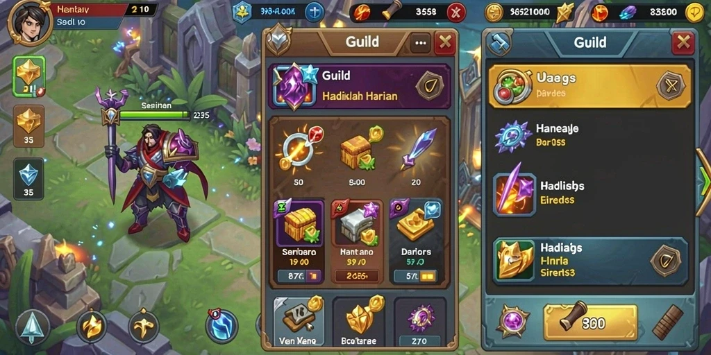 Ilustrasi grafis yang menawan dan desain level yang kreatif.